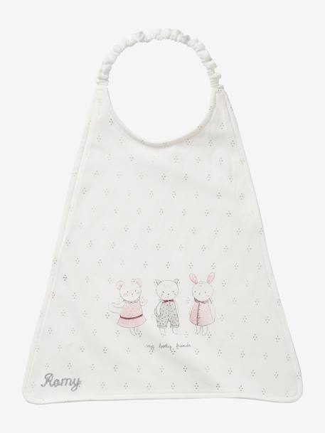 Grand bavoir Celeste+green forest+gris chiné+souris 15 - vertbaudet enfant 