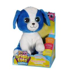 Jouet-Premier âge-Peluches-Gipsy Toys - Bright Eyes Pets Chien - 25 cm - Bleu & Blanc