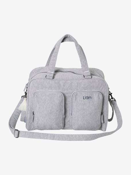 Sac à langer multipoches Family gris chiné 1 - vertbaudet enfant 