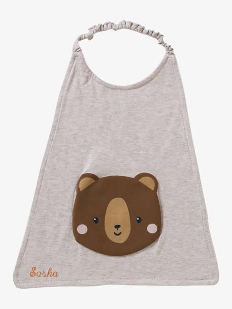 Grand bavoir Celeste+green forest+gris chiné+souris 7 - vertbaudet enfant 