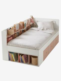 Chambre et rangement-Lit plateforme enfant avec rangements BASEO