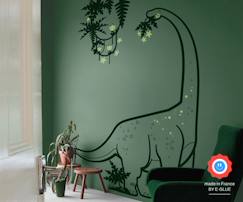Linge de maison et décoration-Décoration-Diplodocus et Lianes - Sticker Dinosaure - Vert
