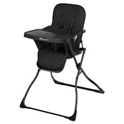 Puériculture-Chaise haute, réhausseur-BEBECONFORT LILY Chaise haute bébé, ultra compacte et légère, confort optimal, de 6 mois à 3 ans, jusqu'à 15 kg, Tinted graphite