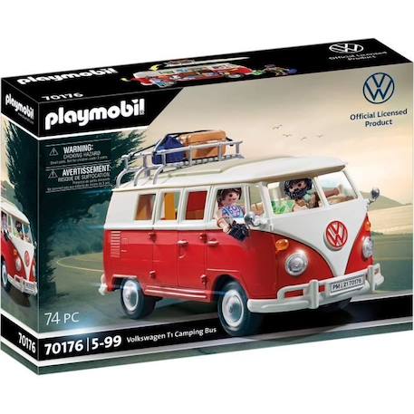 PLAYMOBIL - Volkswagen T1 Combi - Classic Cars - Voiture de collection BLANC 1 - vertbaudet enfant 
