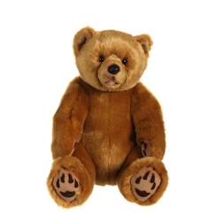 Jouet-Premier âge-Peluches-Peluche Ours Grizzly Assis Miel - Gipsy Toys - 42 cm