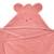 Cape de bain à oreilles Ourson - bois de rose ROSE 3 - vertbaudet enfant 