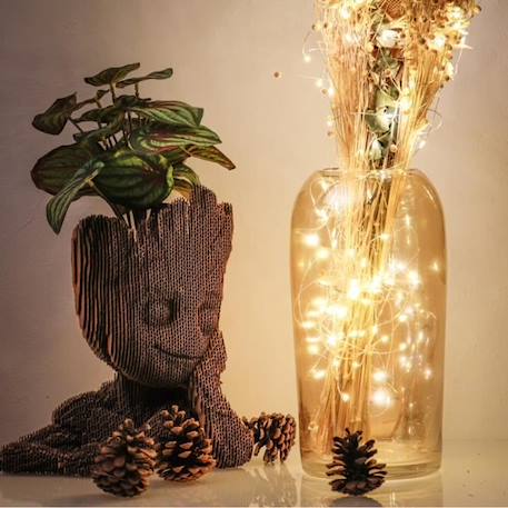 Guirlande lumineuse Mini LED Classique Filament cuivre Silver JAUNE 3 - vertbaudet enfant 