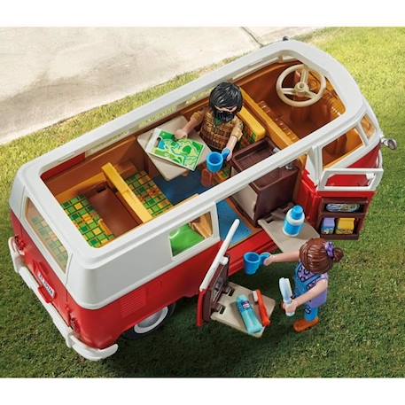 PLAYMOBIL - Volkswagen T1 Combi - Classic Cars - Voiture de collection BLANC 4 - vertbaudet enfant 