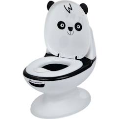 Puériculture-BEBECONFORT Mini toilette Panda, Pot avec bruit de chasse d'eau