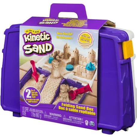 MALLETTE D'ACTIVITES 900 G Kinetic Sand VIOLET 1 - vertbaudet enfant 