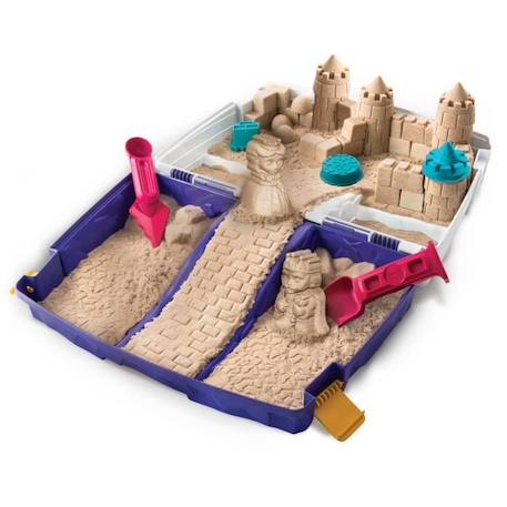 MALLETTE D'ACTIVITES 900 G Kinetic Sand VIOLET 3 - vertbaudet enfant 