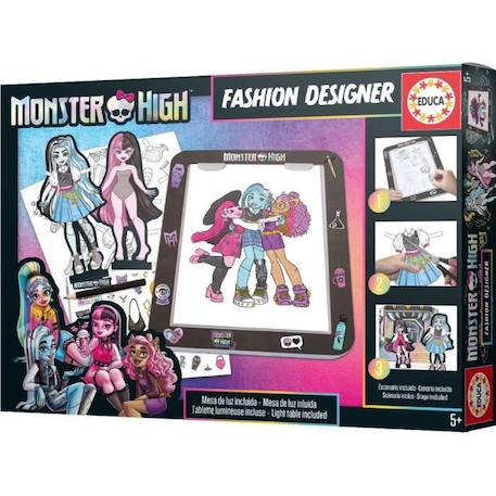 Jeu de mode - EDUCA - Fashion Designer Monster High NOIR 1 - vertbaudet enfant 