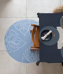 Linge de maison et décoration-Linge de bain-Serviette de bain-Tapis anti-tâches pour chaise haute | Jungle - Bleu