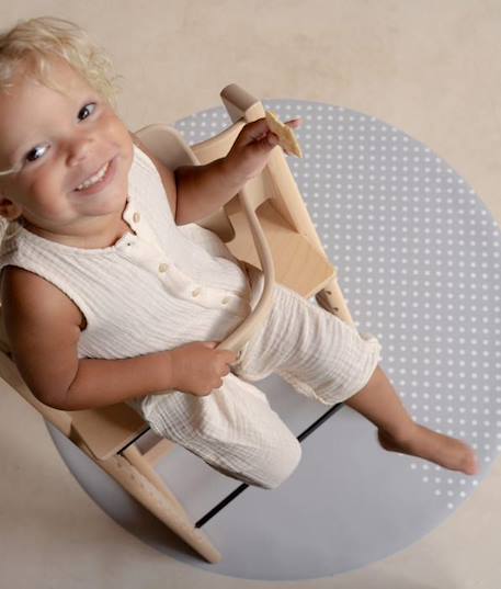Tapis anti-tâches pour chaise haute | Spotted - Gris GRIS 3 - vertbaudet enfant 