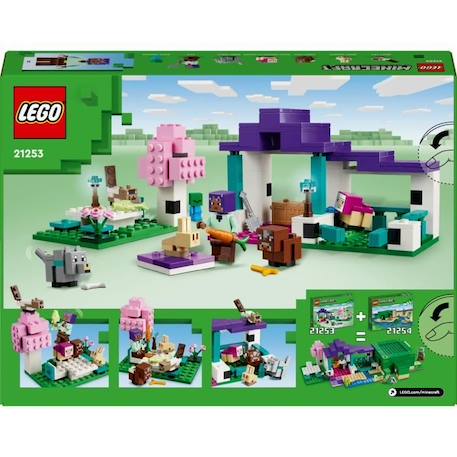 LEGO® 21253 Minecraft Le Sanctuaire Animalier, Jouet de Biome Plaine, Minifigurines de Personnages et Figurines d'Animaux VERT 6 - vertbaudet enfant 
