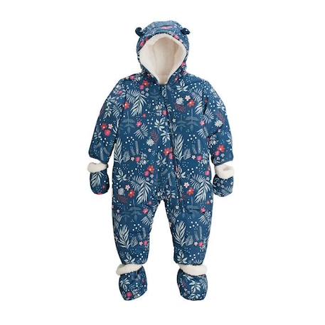 Combi pilote avec moufles et pieds amovibles Lina BLEU 1 - vertbaudet enfant 