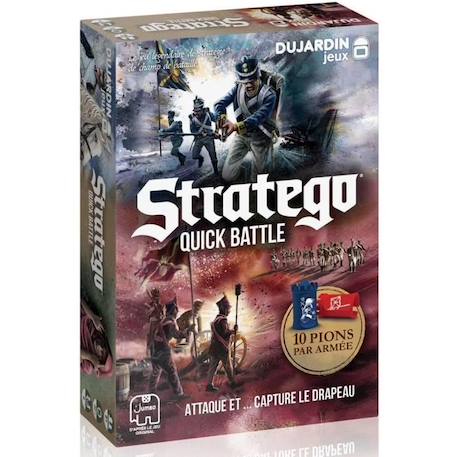 Stratego Quick Battle - Jeu de société - DUJARDIN - Préparez-vous à des batailles rapides et intenses avec Stratego Quick Battle ! GRIS 1 - vertbaudet enfant 