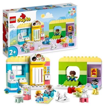 LEGO® DUPLO Ma Ville 10992 La Vie à la Garderie, Jouet Éducatif avec 4 Figurines BLEU 1 - vertbaudet enfant 