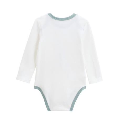 Lot de 2 bodies bébé manches longues Scotty BLANC 3 - vertbaudet enfant 