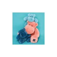 Jouet-Premier âge-Peluche - HISTOIRE D'OURS - Hippo 25 cm - Rose, bleu et bleu foncé - Mixte - Naissance