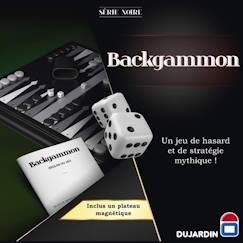 -SERIE NOIRE BACKGAMMON - Jeu de plateau - DUJARDIN - Affrontez-vous dans des parties de Backgammon riches en rebondissements !