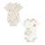 Lot de 2 bodies bébé manches courtes Toscane BLANC 1 - vertbaudet enfant 