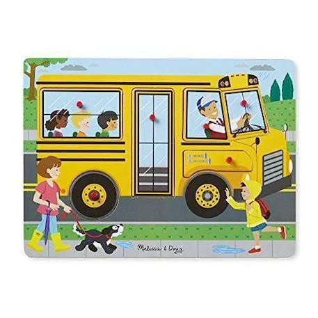 Puzzle Sonore The Wheels On The Bus 6 Pièces - Melissa & Doug - Jeux/Jouets - Scène de vie - Mixte JAUNE 1 - vertbaudet enfant 