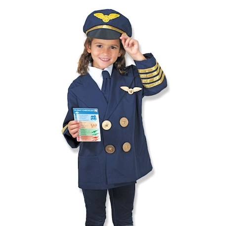 Costume de Pilote - MELISSA & DOUG - Levier de commande - Veste avec plastron - Bleu BLEU 3 - vertbaudet enfant 