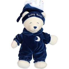 Jouet-Gipsy Toys  -  Ours Baby bear douceur bleu marine - 24 cm