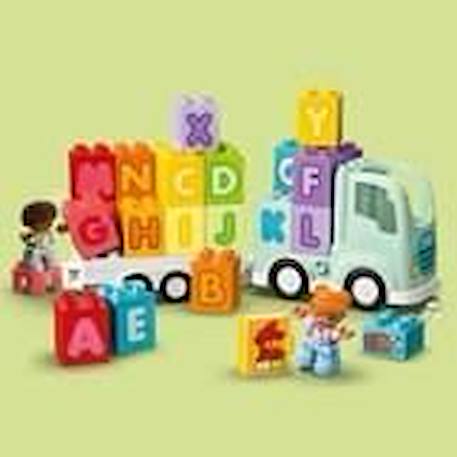 LEGO® 10421 DUPLO Ma Ville Le Camion de l'Alphabet, Jouet d'Apprentissage de l'Alphabet pour Enfants Dès 2 Ans BLEU 3 - vertbaudet enfant 
