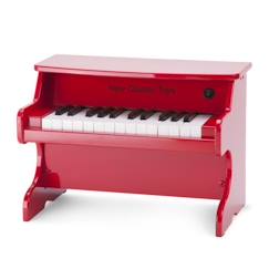 Jouet-Jeux éducatifs-Piano en bois pour enfant - NEW CLASSIC TOYS - E-Piano 25 touches junior - Amplificateur intégré - Rouge