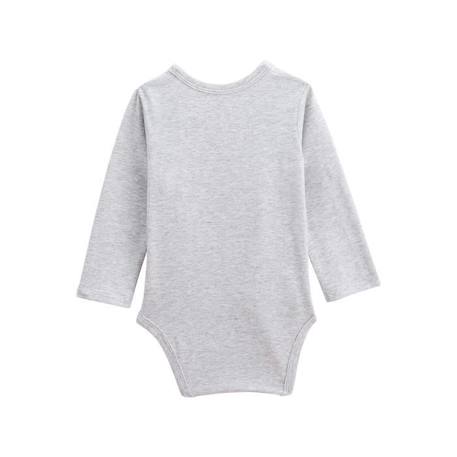 Lot de 2 bodies bébé manches longues ouverture croisée Frimousse BLANC 3 - vertbaudet enfant 