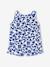 Combinaison bébé fille imprimée bleu imprimé+corail 2 - vertbaudet enfant 