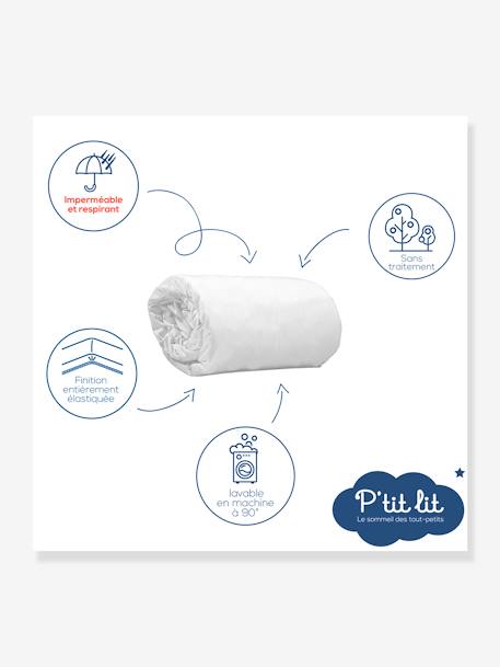 Protège matelas imperméable peut bouillir 90°C blanc 2 - vertbaudet enfant 