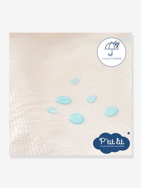 Alèse imperméable éponge anti-acariens Bi-ome P'TIT LIT blanc 5 - vertbaudet enfant 