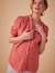 Blouse grossesse en gaze de coton écru+vieux rose 9 - vertbaudet enfant 