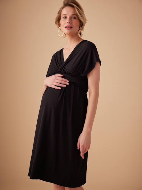 1 robe grossesse, 7 looks Fantastic Dress noir 3 - vertbaudet enfant 