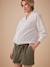 Short grossesse effet paperbag en gaze de coton olive 3 - vertbaudet enfant 