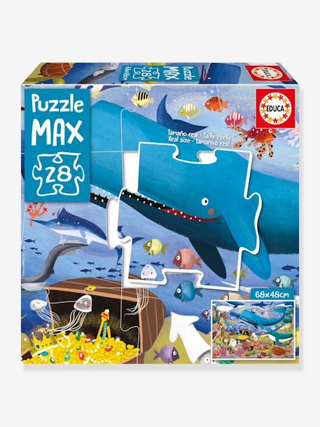 Puzzle Max 28 pcs Les animaux sous la mer - EDUCA bleu 1 - vertbaudet enfant 
