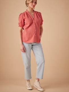 Vêtements de grossesse-Blouse grossesse en gaze de coton