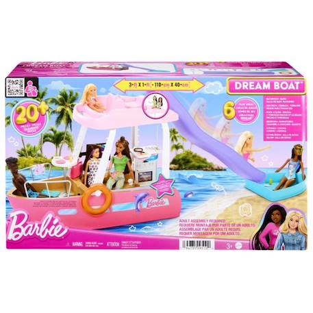 Bateau de rêve Barbie - BARBIE - Accessoires poupée - Rose - 3 ans et + ROSE 4 - vertbaudet enfant 