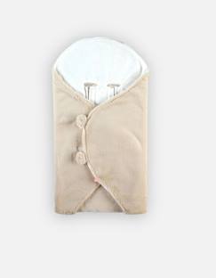 Linge de maison et décoration-Linge de lit bébé-Couverture promenade en fausse fourrure - NOUKIE'S - Mix & Match - Blanc - Bébé - 59 x 41 x 3 cm