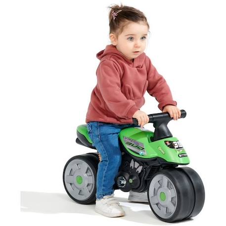Porteur Moto - FALK - Bud Racing - Dès 12 mois - 100% Fabriqué en France - 40% de plastique recyclé VERT 4 - vertbaudet enfant 