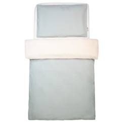 Linge de maison et décoration-Linge de lit bébé-Parure de lit bébé réversible en Lin lavé - Vert de gris - 80x120 cm - SEVIRA KIDS