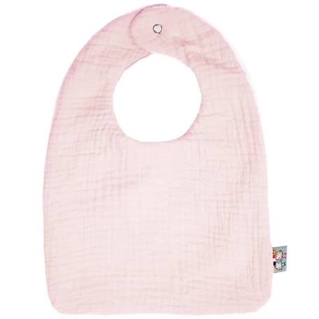 Bavoir en gaze de coton - SEVIRA KIDS - Jeanne - Rose - Naissance - Absorption optimale ROSE 1 - vertbaudet enfant 