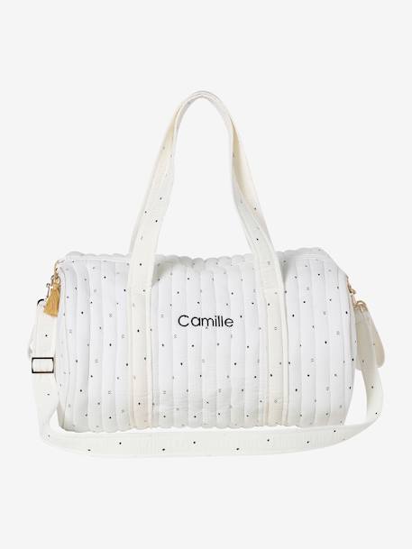 Sac à langer Baby Roll en gaze de coton eau de rose+ivoire imprimé 10 - vertbaudet enfant 