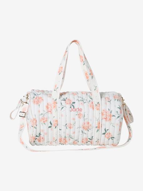 Sac à langer Baby Roll en gaze de coton eau de rose+ivoire imprimé 1 - vertbaudet enfant 
