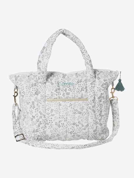 Sac à langer en gaze de coton Plume blanc imprimé+Hygge+ivoire imprimé+ivoire végétal+vanille 19 - vertbaudet enfant 
