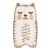 Tapis Coton Chat Little Charlie par Nattiot - Multicolore - 65 x 120 cm BEIGE 1 - vertbaudet enfant 