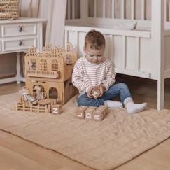 Linge de maison et décoration-Décoration-Tapis-Baby Relax Tapis Coton Anna Terracotta Lave par Nattiot - 100 x 140 cm - TERRACOTTA